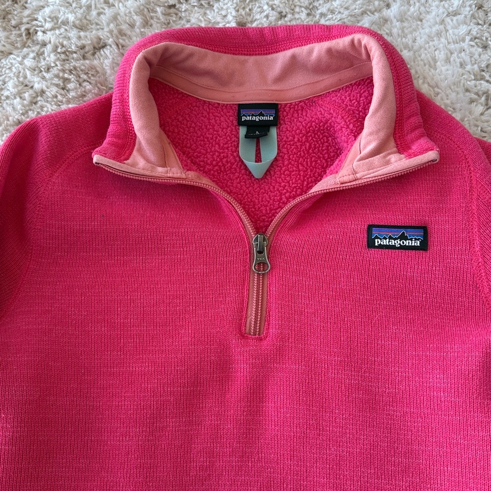 Patagonia Pink Zip-Up Sweater - Picture 5 of 7